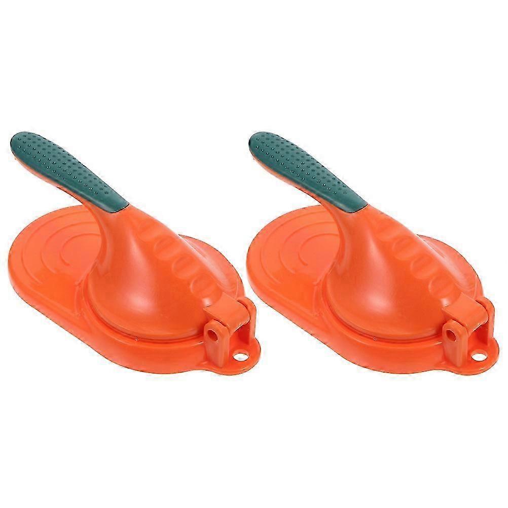 Compact Dumpling Presser Portable Dumpling Maker Mini PP Material 2Pcs