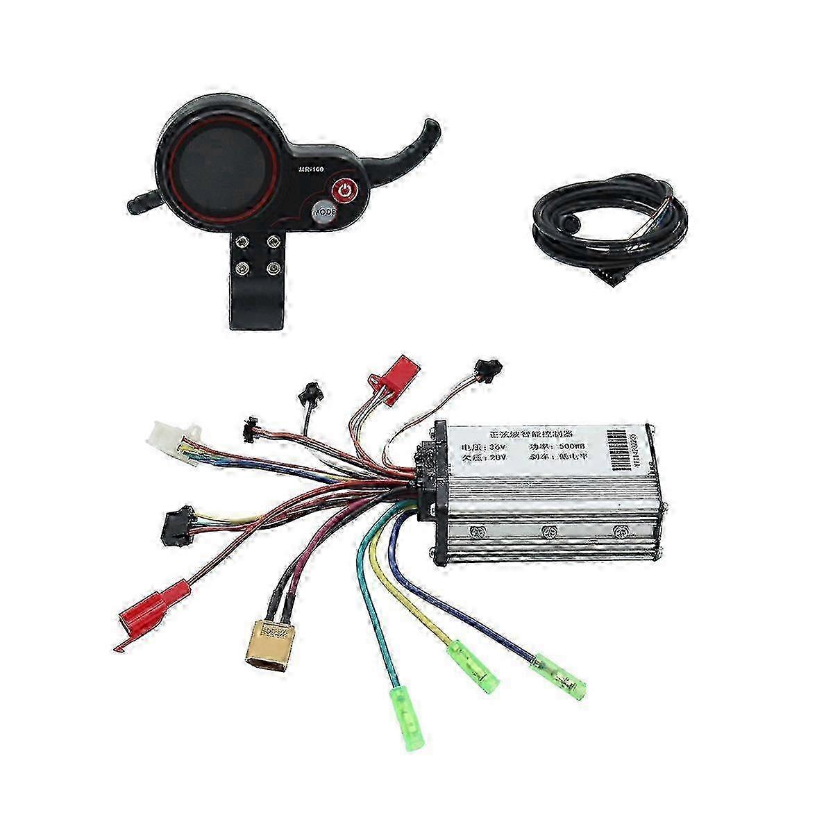 Electric Bike Dashboard with 36V 500W Controller and MR-100 LCD Display Meter Edition 0731