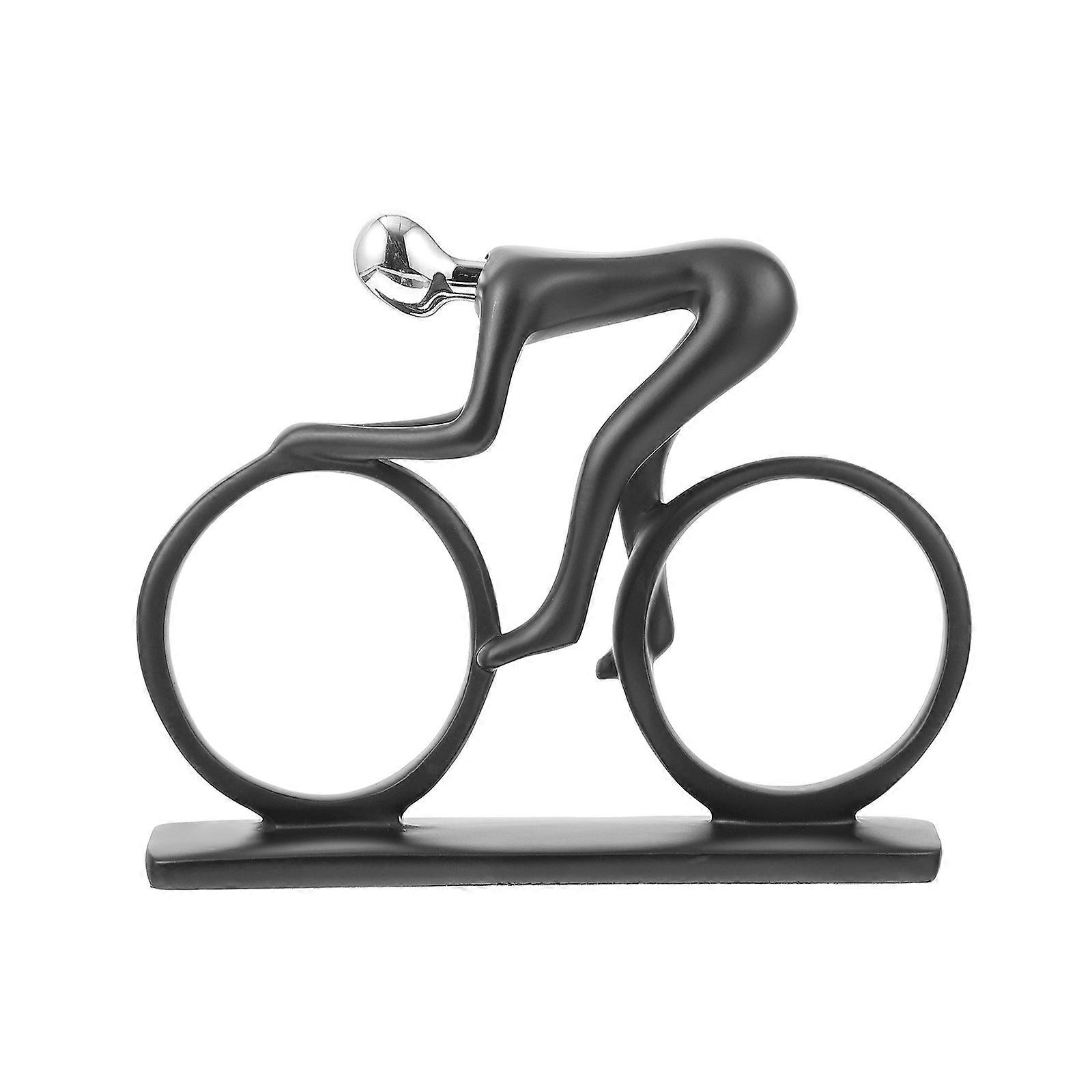 Abstract Resin Cyclist Statue for Decor Tabletop Decoration Piece