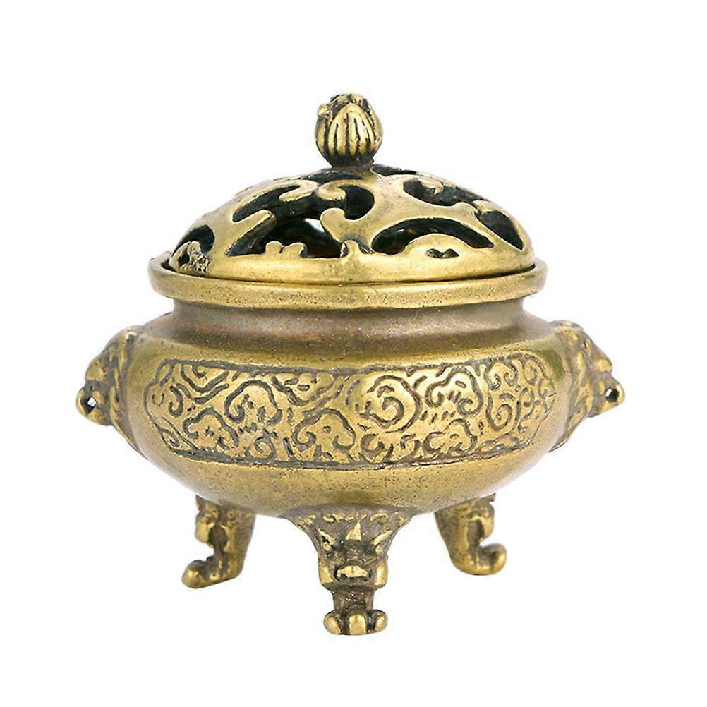 Stylish Brass Burner, Reliable Incense Holder with Details for Living Spaces