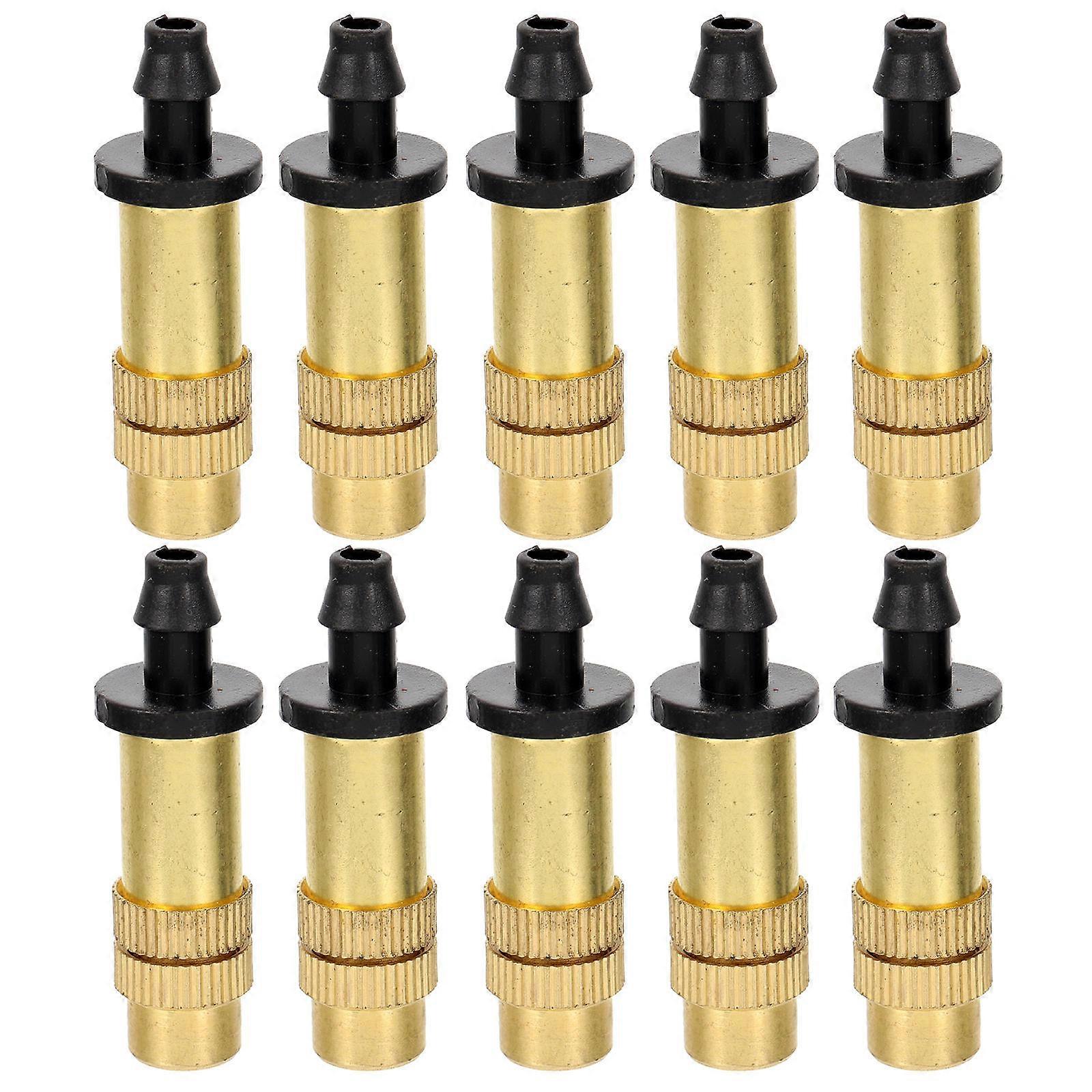 Universal Copper Nozzle Mister Nozzle Replacement Misting Nozzle Connector Garden Filter 10Pcs
