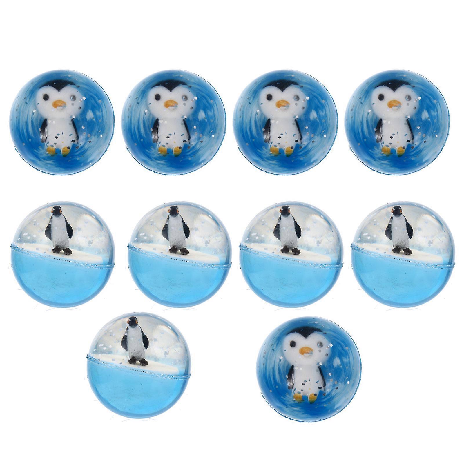Children Bounce Balls 10Pcs Assorted Color Bouncy Balls For Kids Christmas Safe For Playing