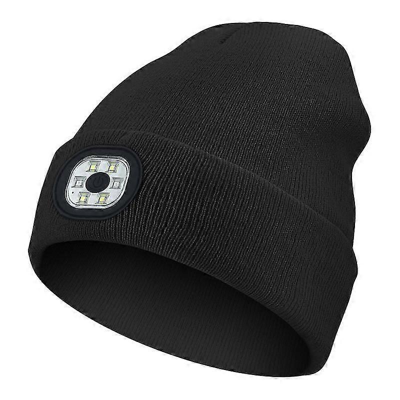 Glowing Beanie Rechargeable Running Hat Super Bright Led Headlight