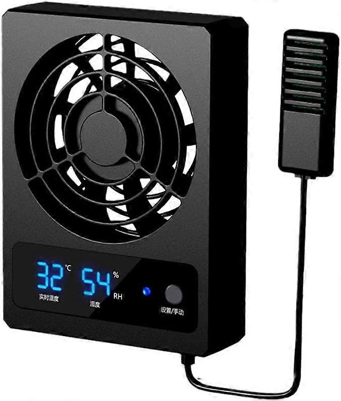 Reptile Box Smart Cooling Fan with LED Display (Fahrenheit)