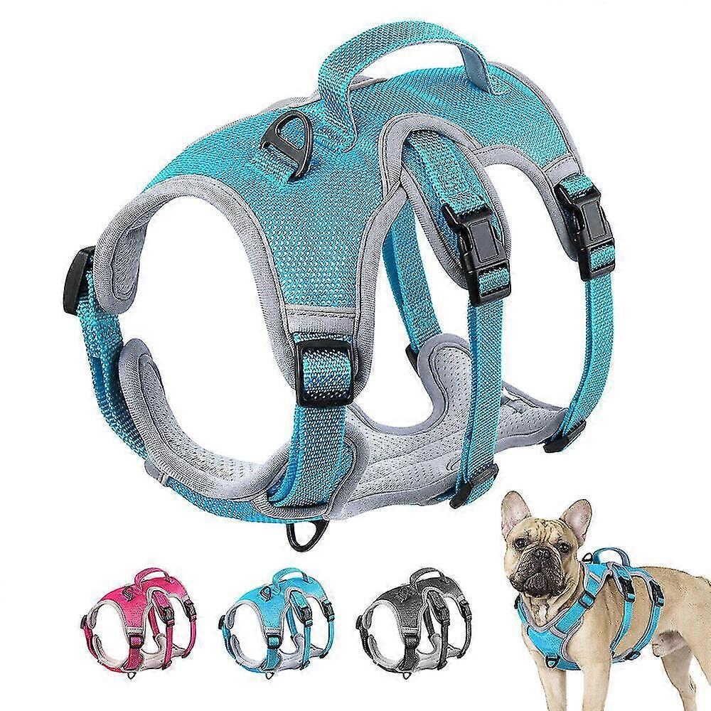 No Pull Dog Pet Harness Adjustable Control Vest Dogs Reflective S M L Beagle Pug