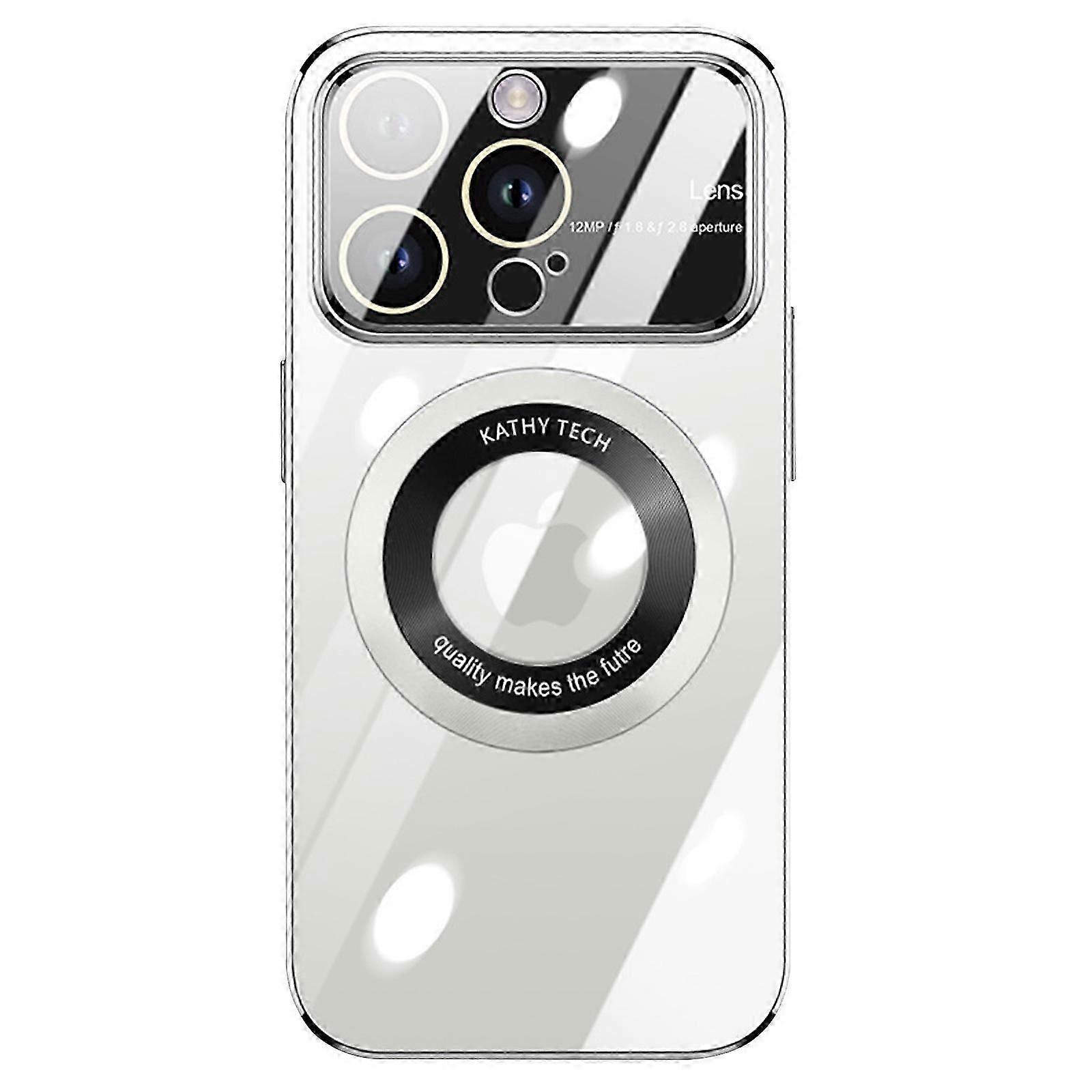 iPhone 15 Pro Max / 15 Ultra 6.7 Kılıf için Manyetik Şeffaf [MagSafe ile uyumlu] [Tam Kamera Lens Koruyucusu] [Sararmayan] PC İnce Çizilmez C