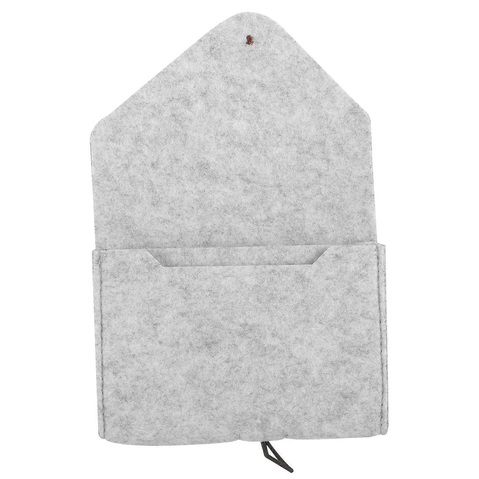 Bank Storage Pouch For Daily Use Grey Durable 1Set