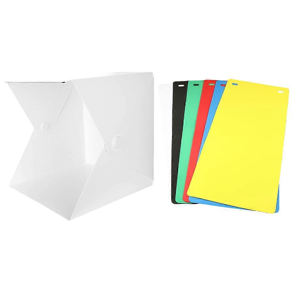 Portable Light Box For Product Photography With Double-Sided Color Backdrops 30x30cm Ideal For E-commerce Sellers 1 Set