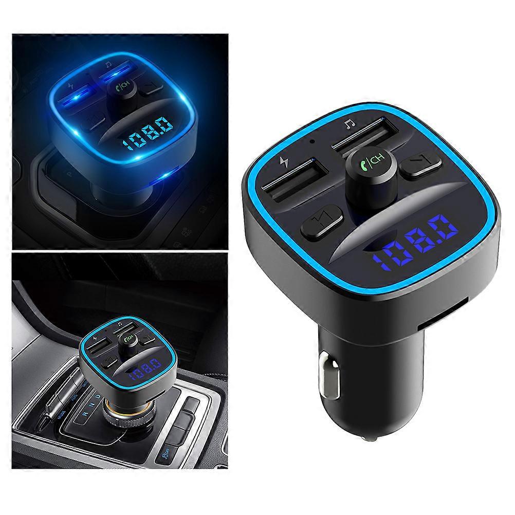 Black Multi Function Vehicle Mounted Audio Player with LED Display for Car Use Source Modes USB Port Wide Compatibility