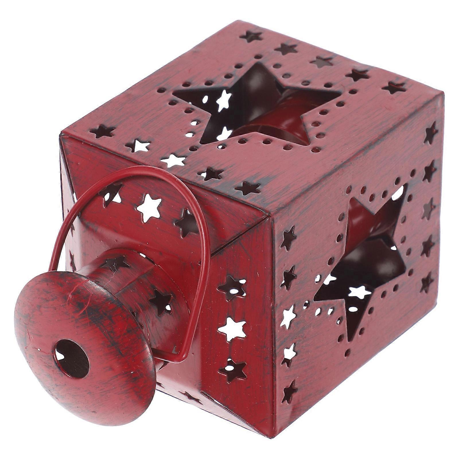 Tealight Candle Container Home Party Lantern Christmas Tealight Candle Holder Size 11.2x6.3cm Easy to Use 1Pack