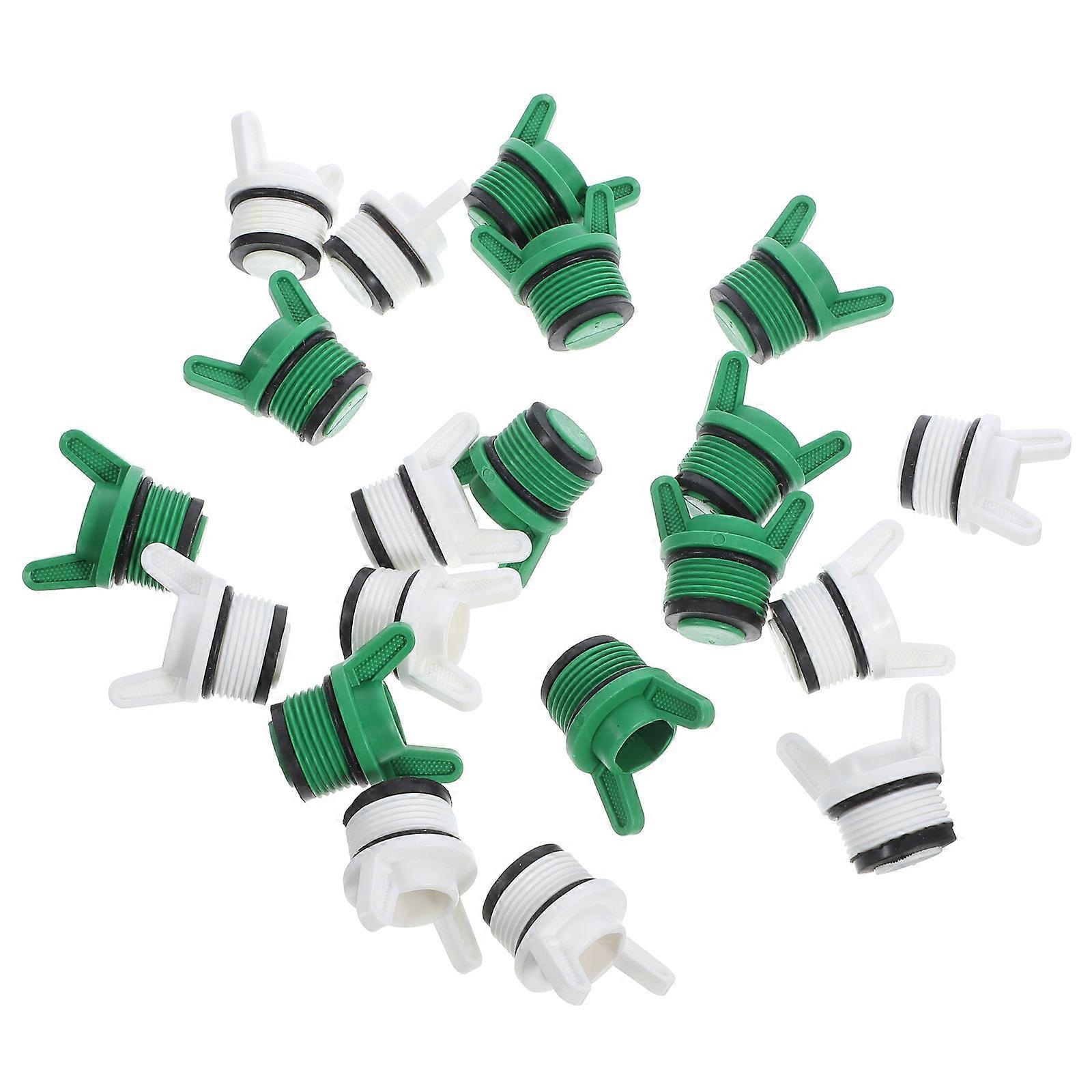 Water Hose End Plug 20Pcs Plastic Hose End Plugs Garden Use Assorted Color Prevent Water Freezing