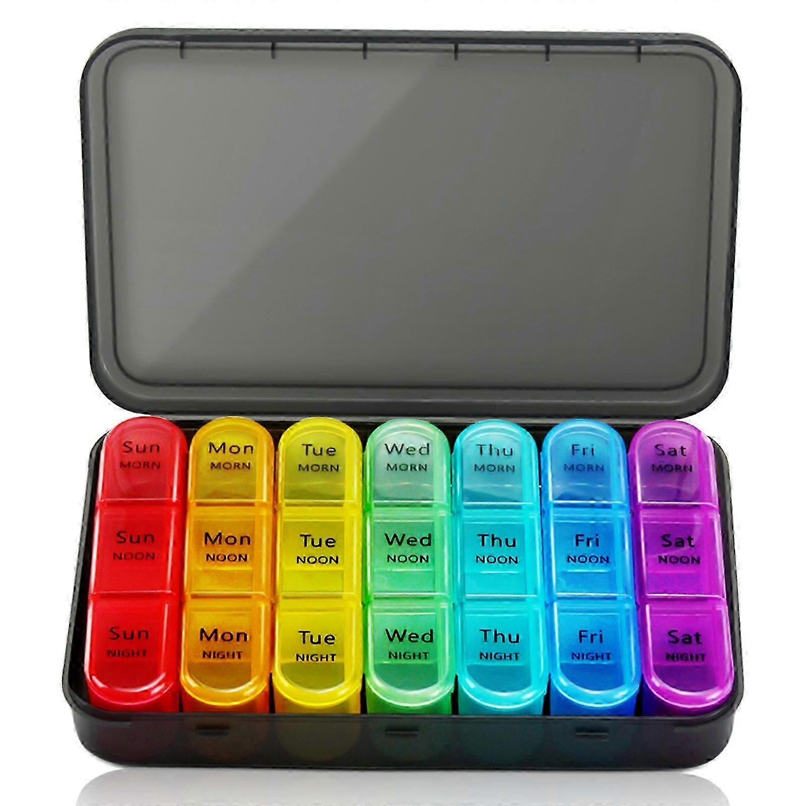 Hap Organizatörü Günde 3 Kez, Haftalık Hap Organizatörü, Seyahat Hap Kutusu Hap Kutusu