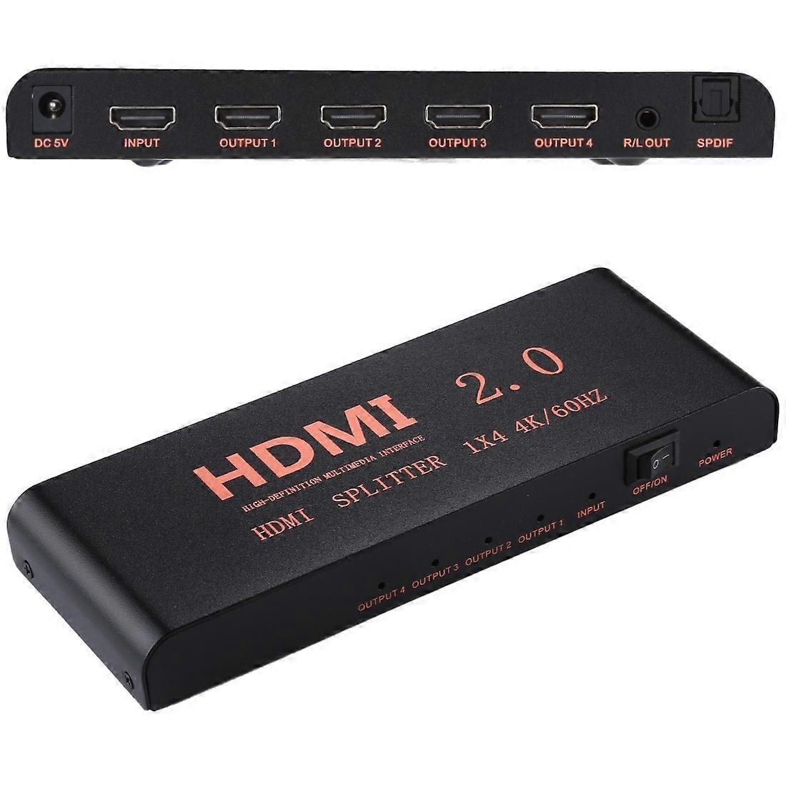 1X4 HDMI 2.0 4K/60Hz Splitter