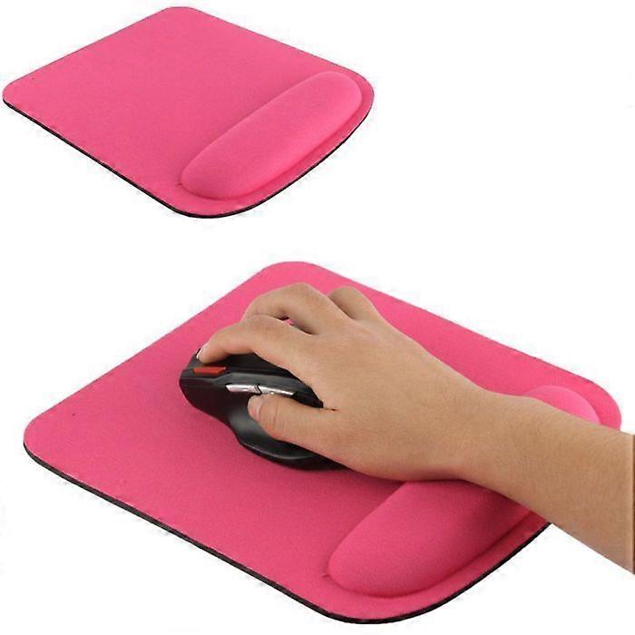 Ergonomic Mouse Pad with Ultra Thin Wrist Rest Optimal Comfort Pink YONIS