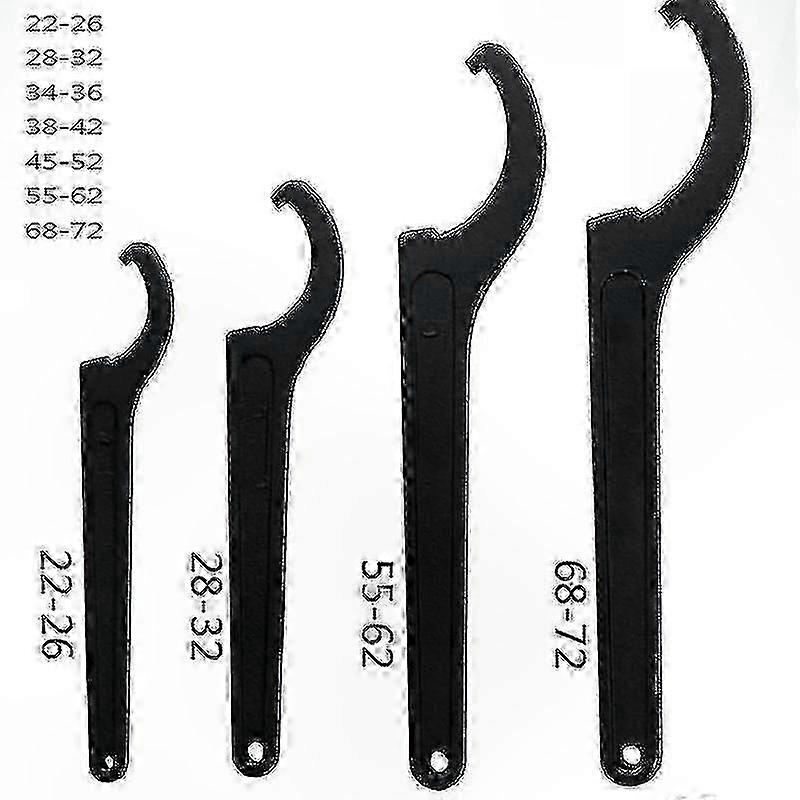 Adjustable Wrench Tool for Motorcycle Shock Absorber Pre-Load Hook Spanner 22-72mm C-Spanner Wrench