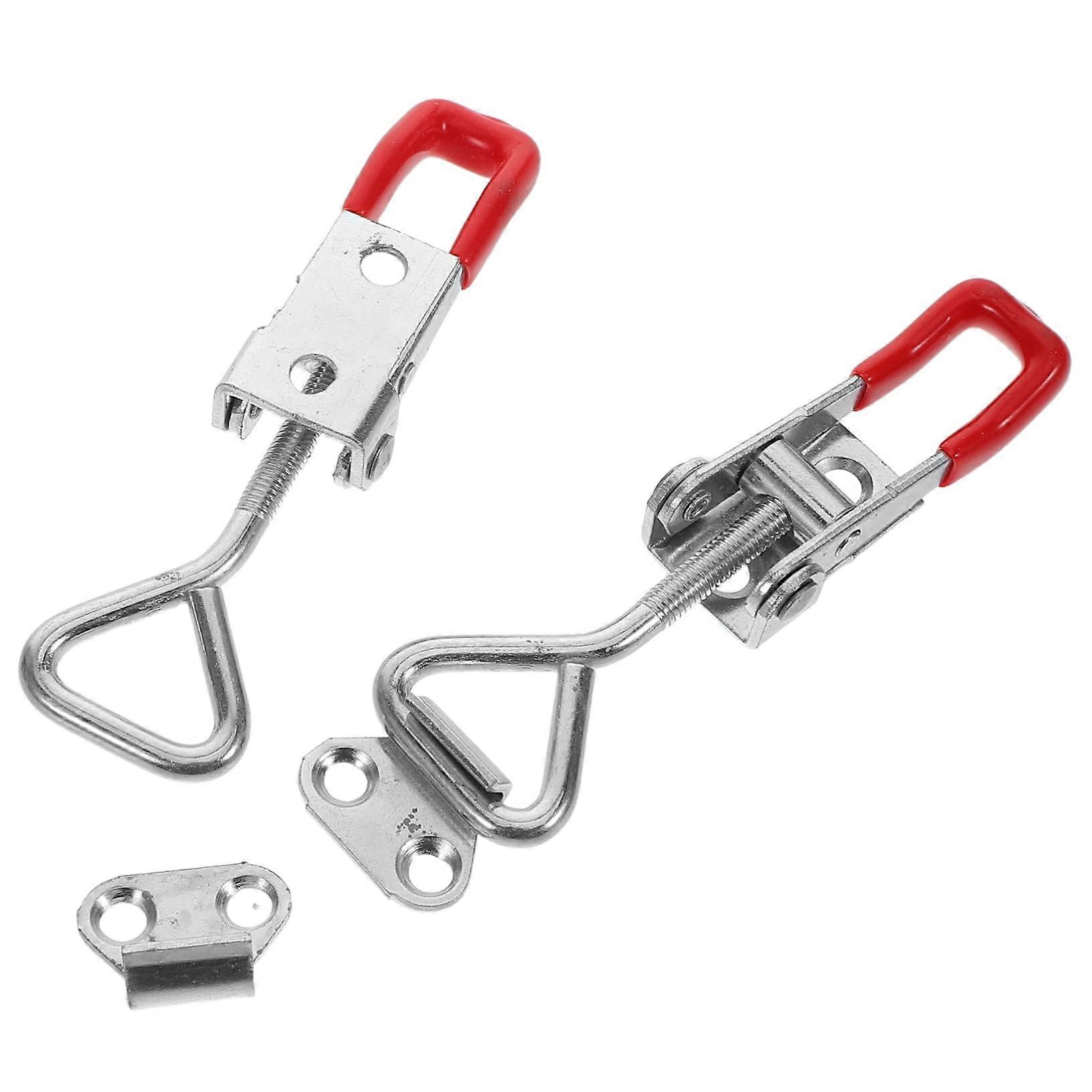 Heavy Duty Toggle Latch Clamp Set of 2 Adjustable Self-Locking for Doors Cabinets Toolboxes Furniture