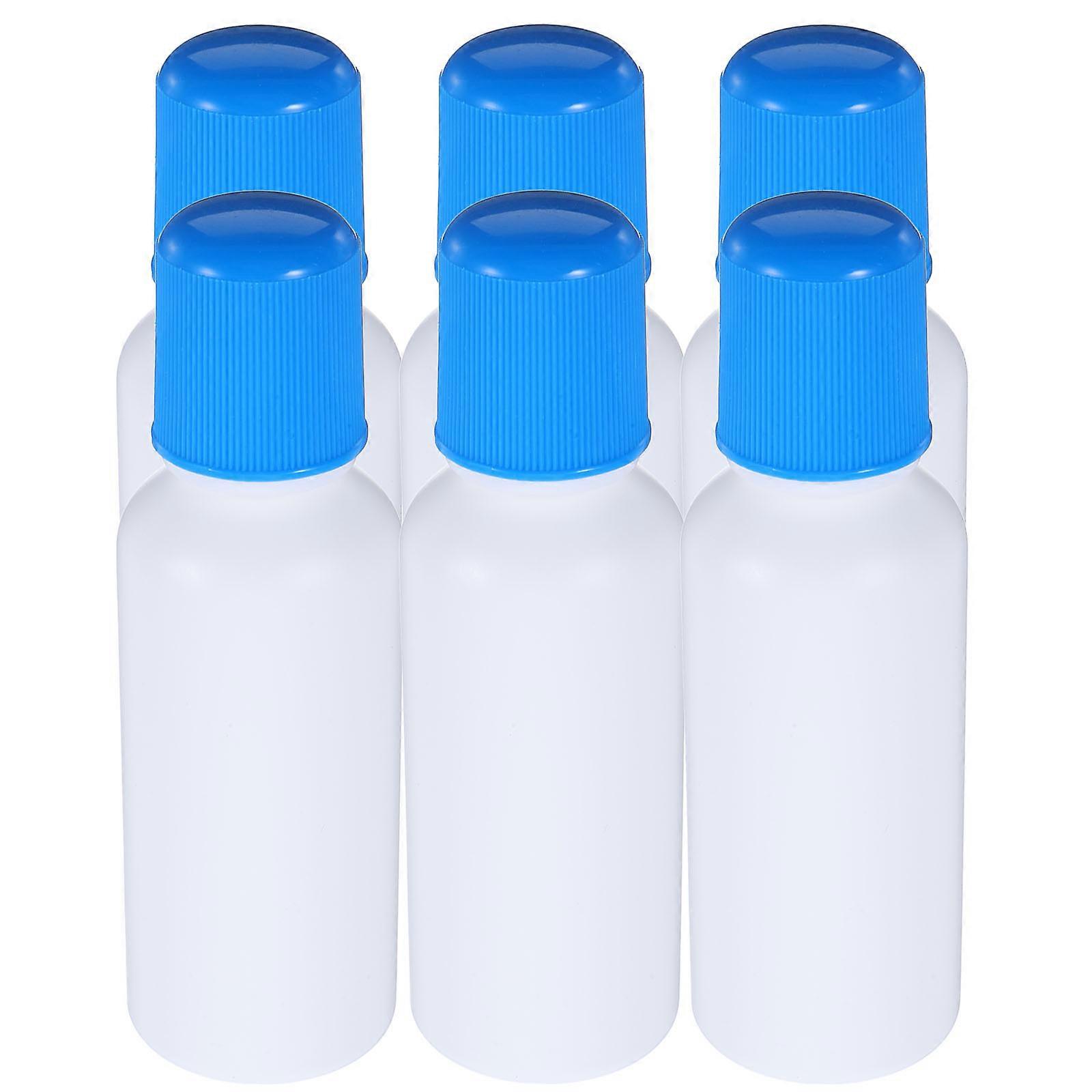 6Pcs Refillable Travel Bottles For Liquid Storage At Home Or On The Go Plastic Material