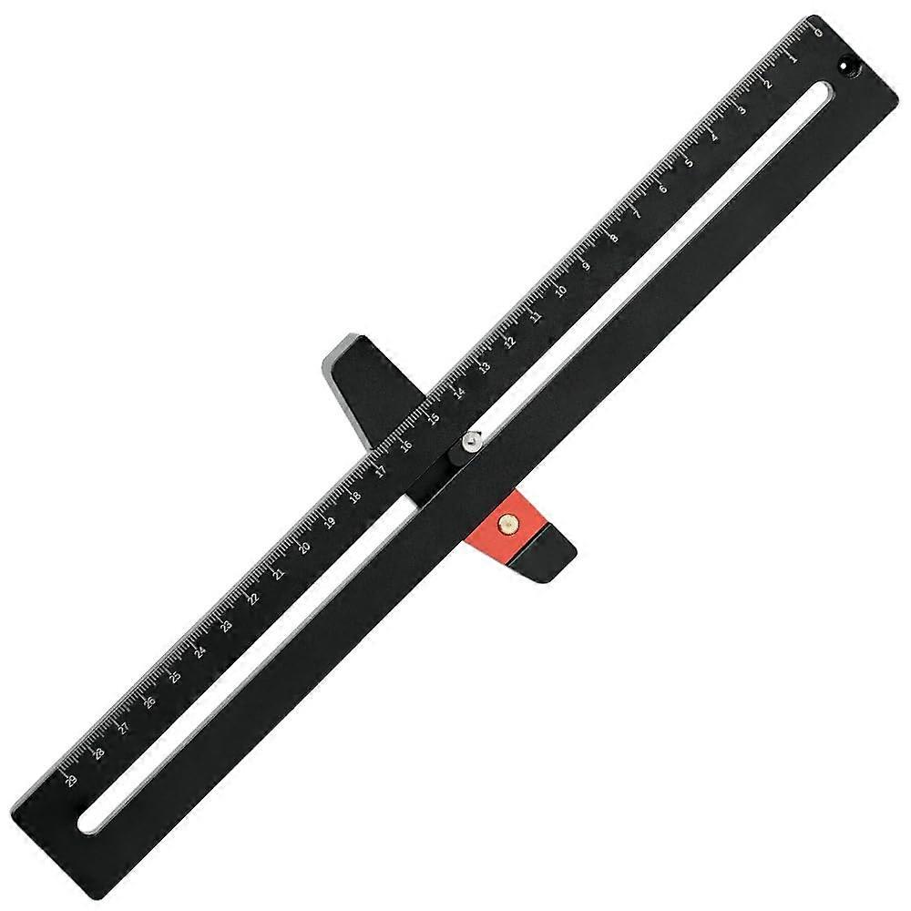 Aluminium Alloy Drawing Ruler 355 Mm Dual Scale Woodworking Tool For Carpenters And DIY Metric Multifunctional