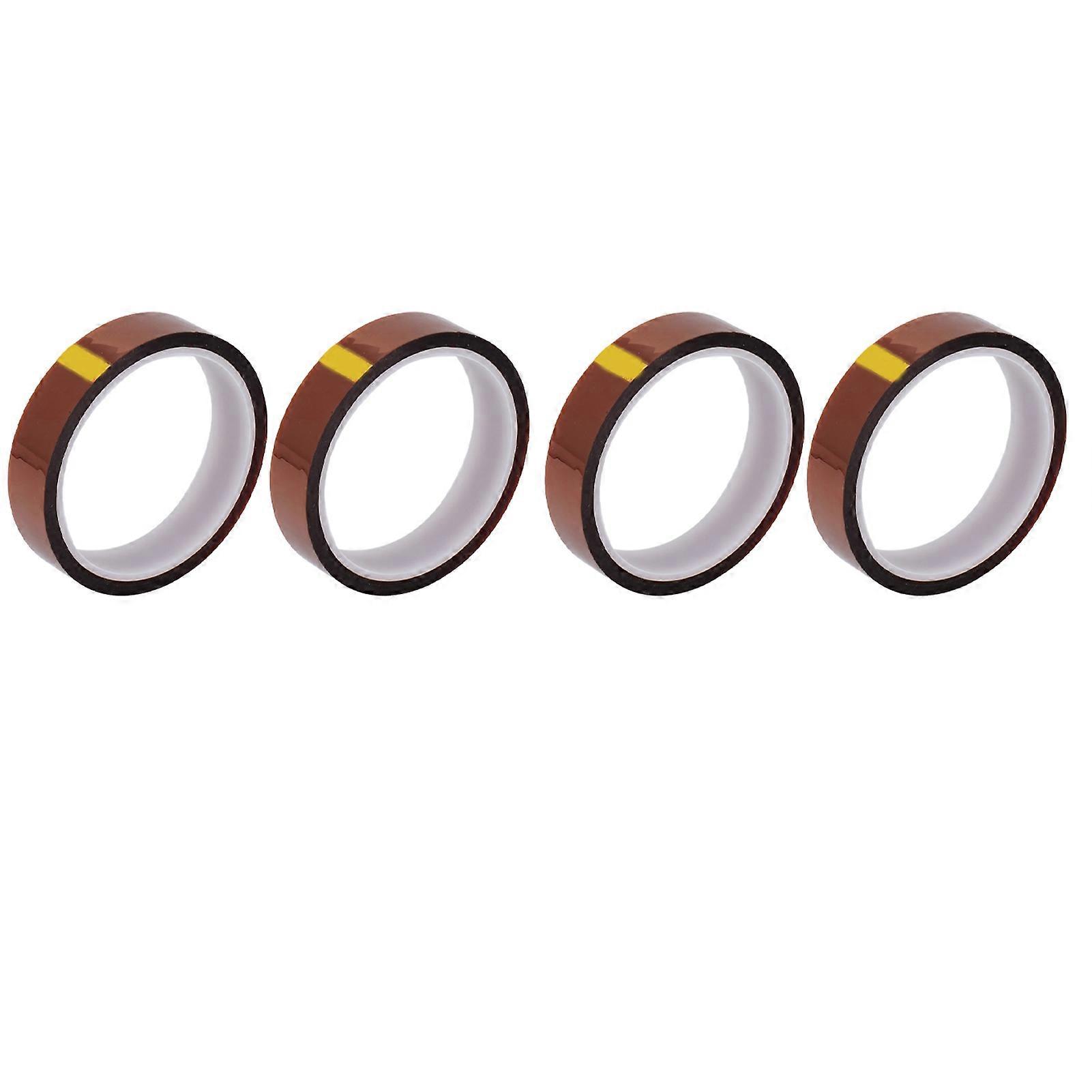 4PCS Antistatic PI Adhesive Tape High Temperature Resistant Polyimide Insulation Tapes Width 20mm / 0.8in 