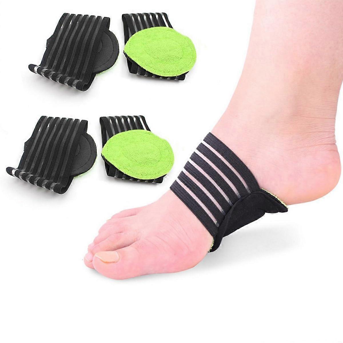 2 Pairs Extra Thick Cushioned Compression Arch Support for Foot Problems