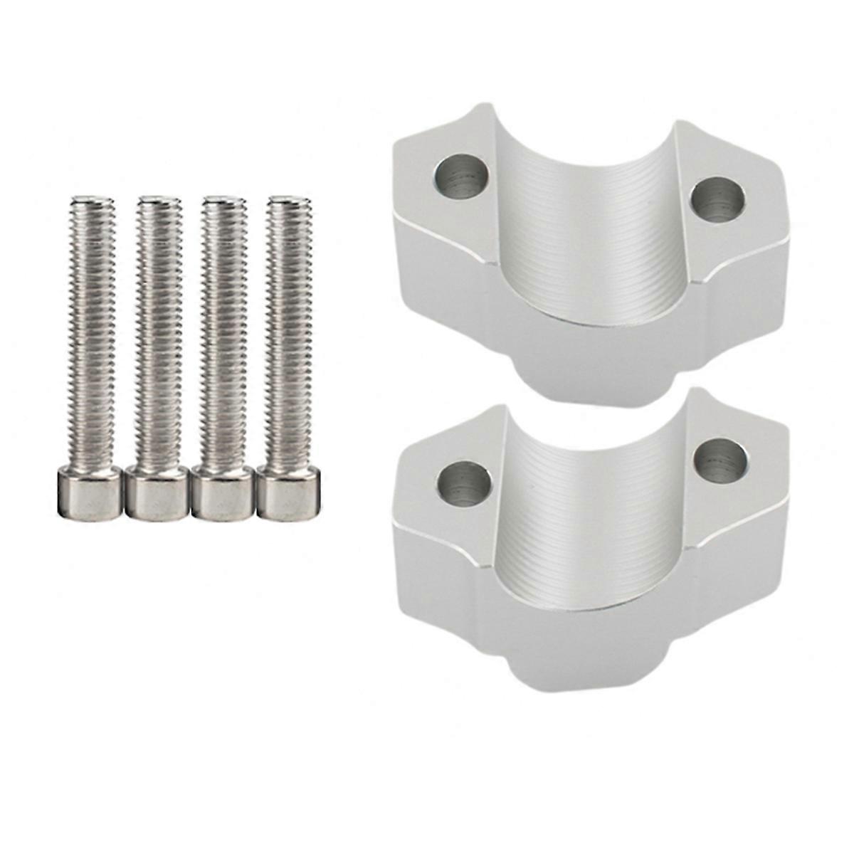 For XSR900 2016-2024 Motorcycle Accessories Handlebar Riser Drag Handle Bar Clamp Extend Adapter Silver