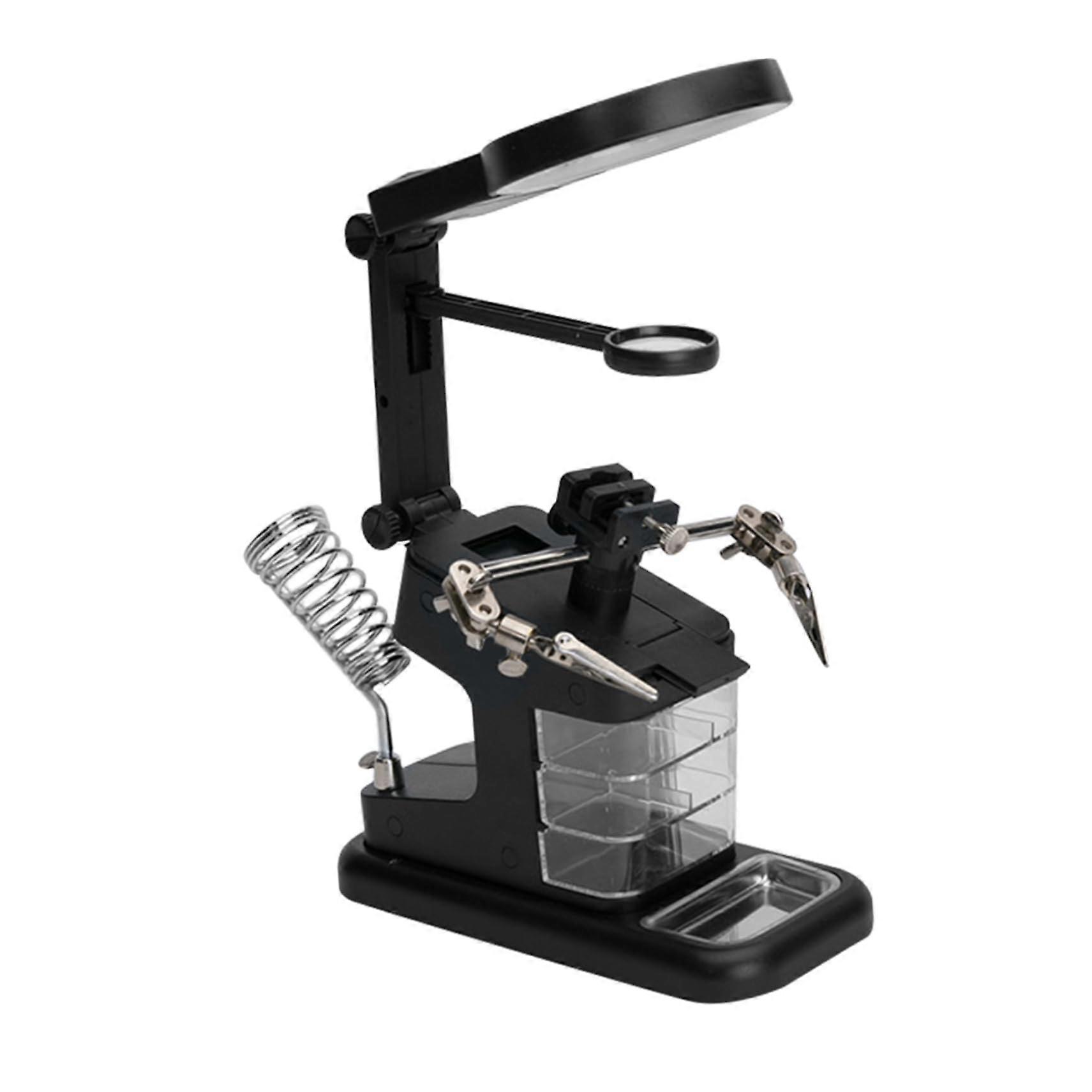 Electronics Hand Clamp Table Mount Work Light Led Work Light Stand Magnifier Essential for Repairs Soldering Station