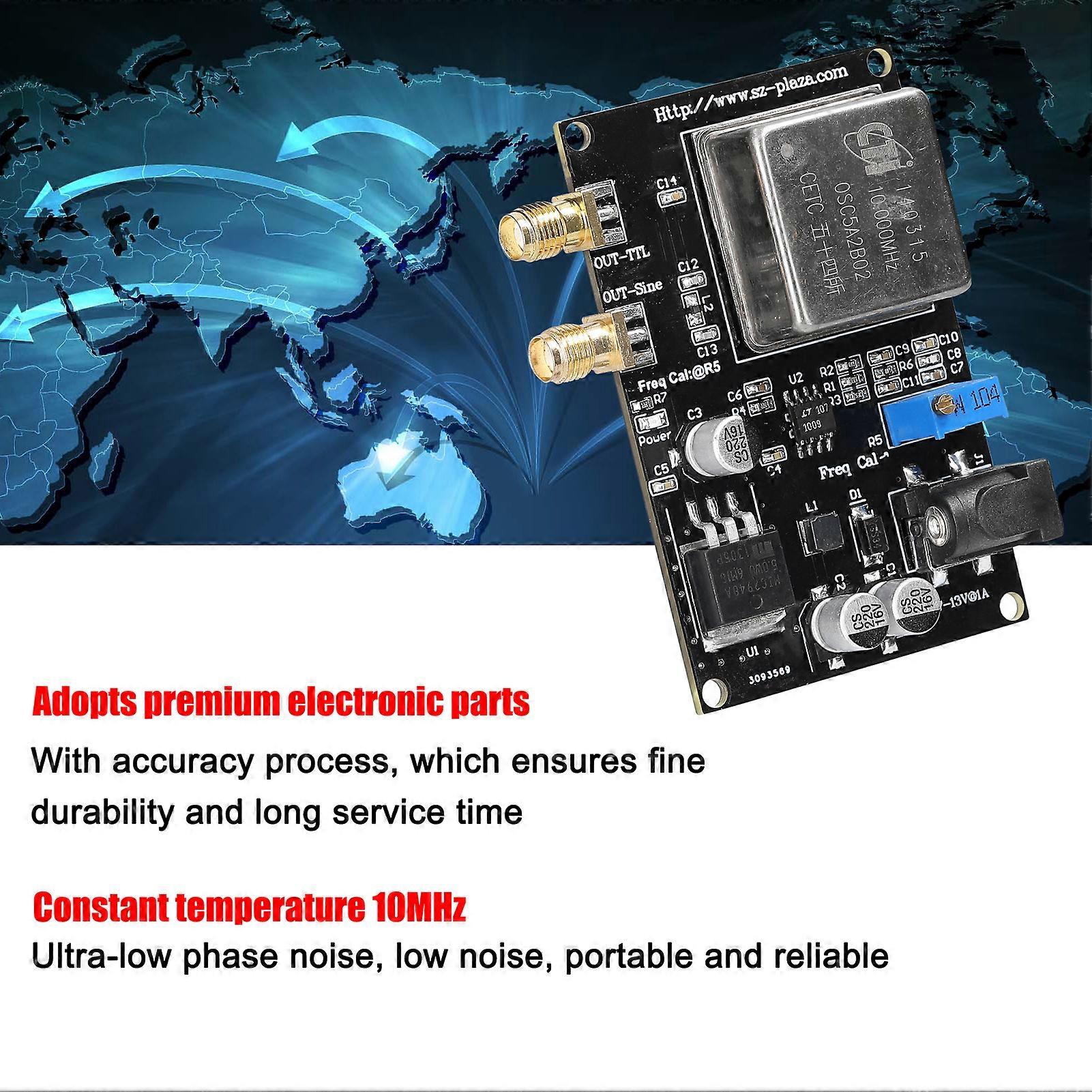 10MHz Frequency Reference Module Frequency Reference Source Low Phase Noise for Sound System Decoder Frequency Meter