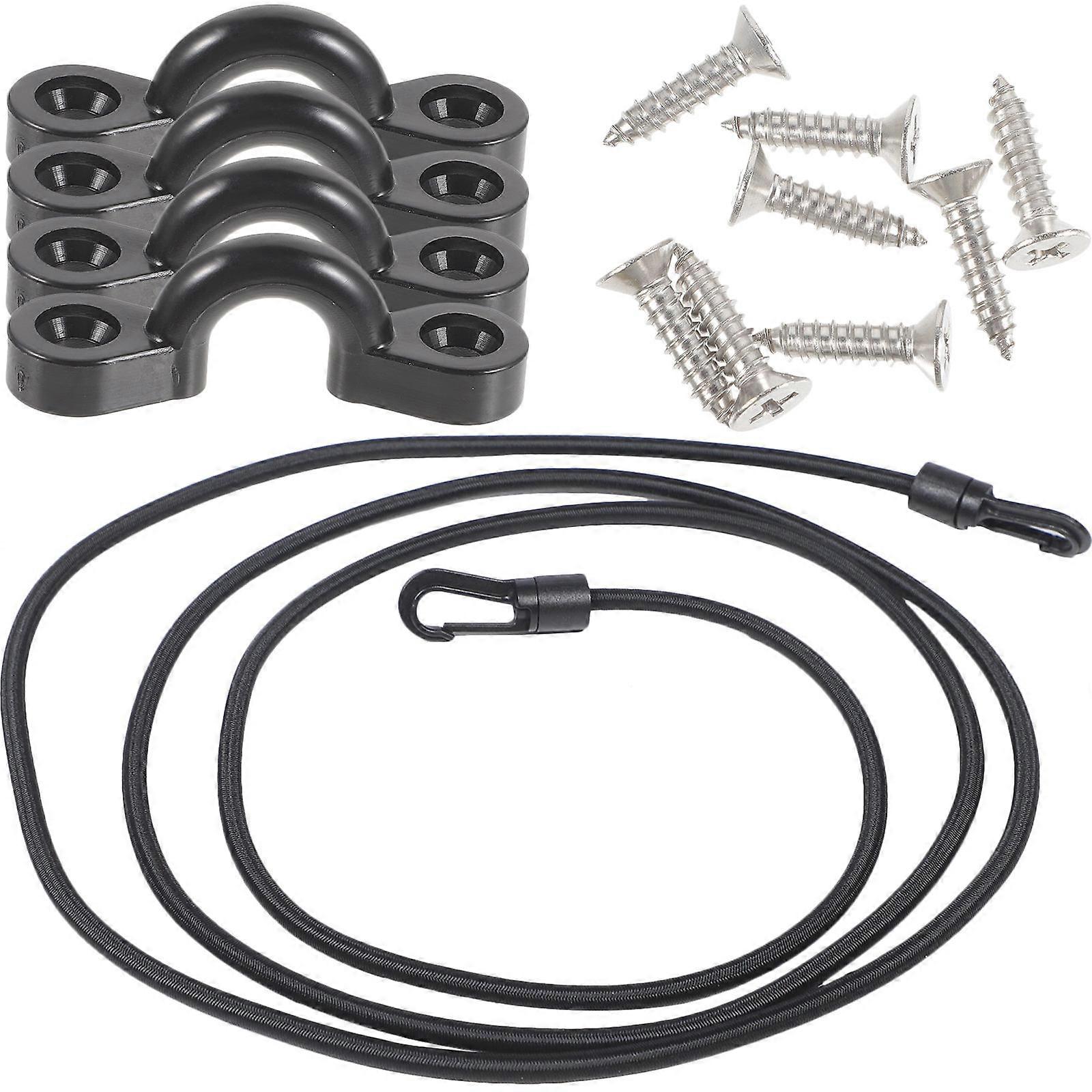 Heavy Duty Elastic Yacht Bungee Cord Mooring Rope with Double Hooks for Secure Boat Docking and Outdoor Watercraft Use