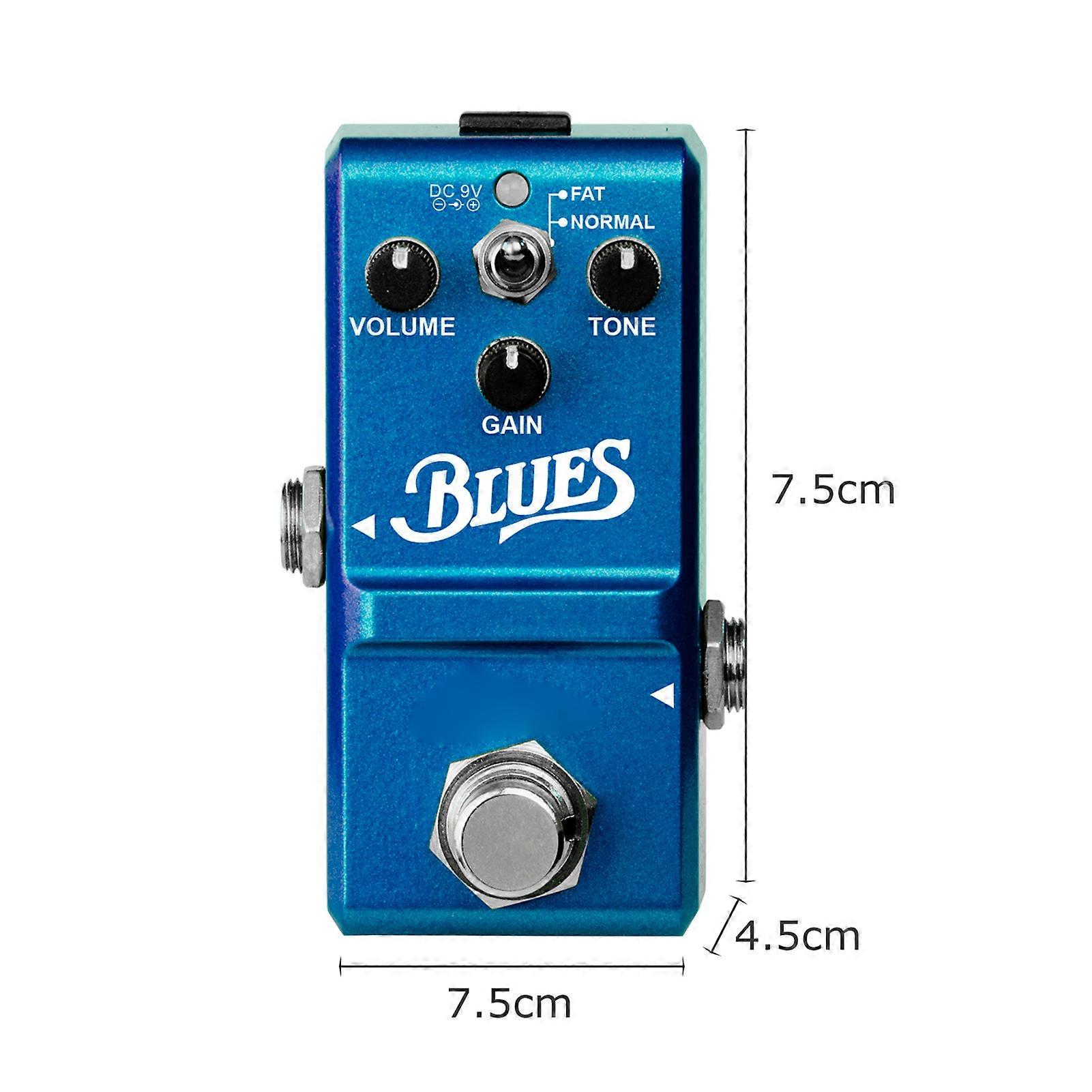 Rowin LN-321 Blues Overdrive Pedal Wide Frequency Response Guitar Effect Pedal for Clear Tone and Dynamic Sound