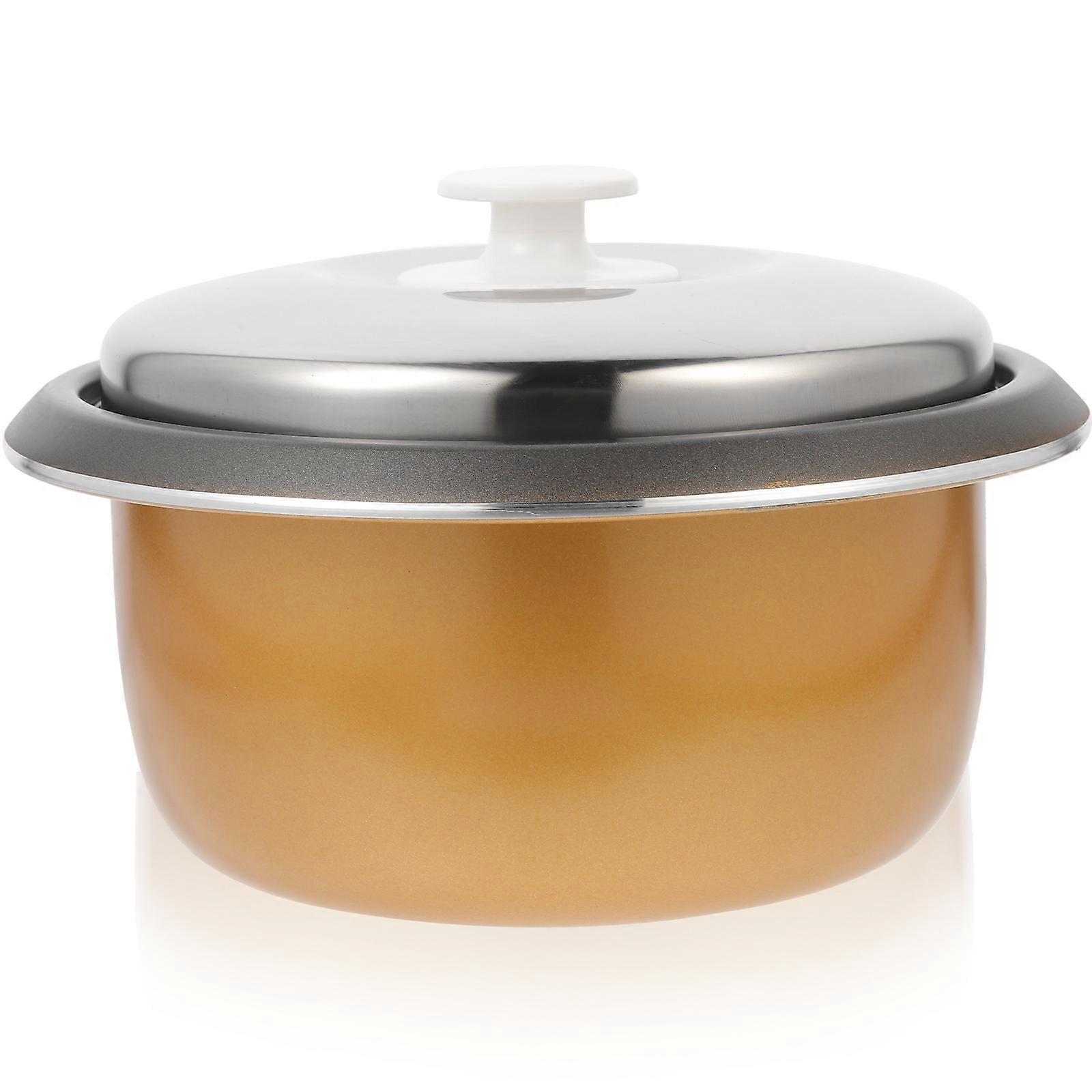 Household Cooker Pot Cooker Inner Pot Baking Home Users Aluminum Alloy Non Stick Coating Heat Conduction Function 1Set
