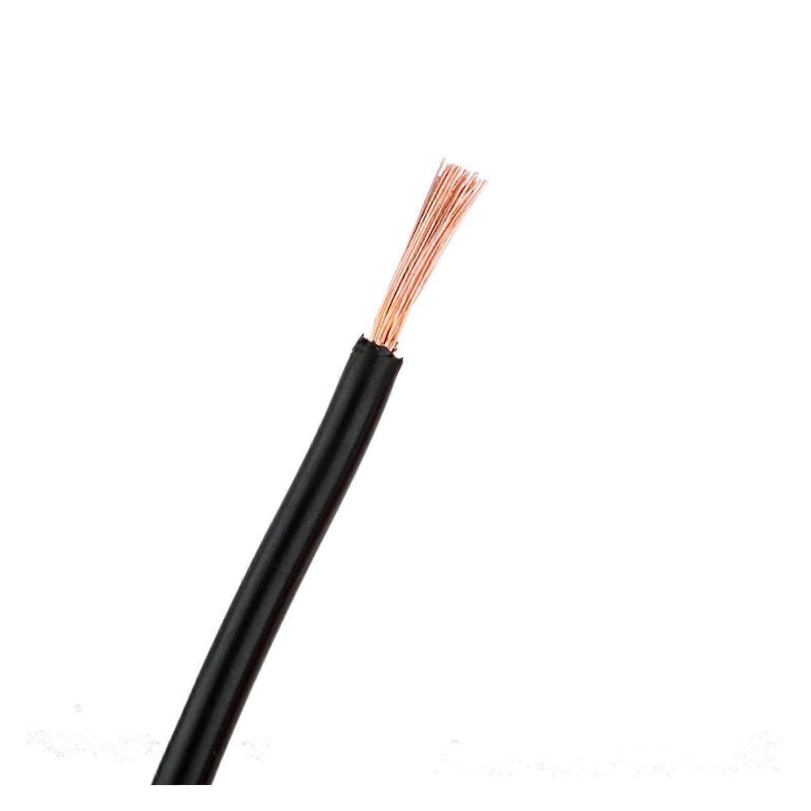 Soft Sheath Battery Connect Ground Wire 35mm2 Black 1 Meter Pure Copper Electrical Wire for High-Current Applications