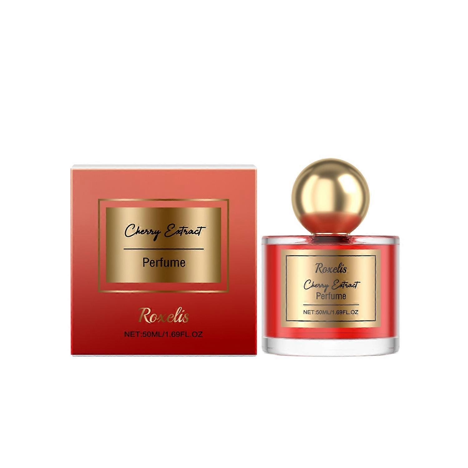 1-6x ROXELIS Cherry Extract Perfume Eau de Toilette for Women 50ml Light Floral Fragrance Long Lasti