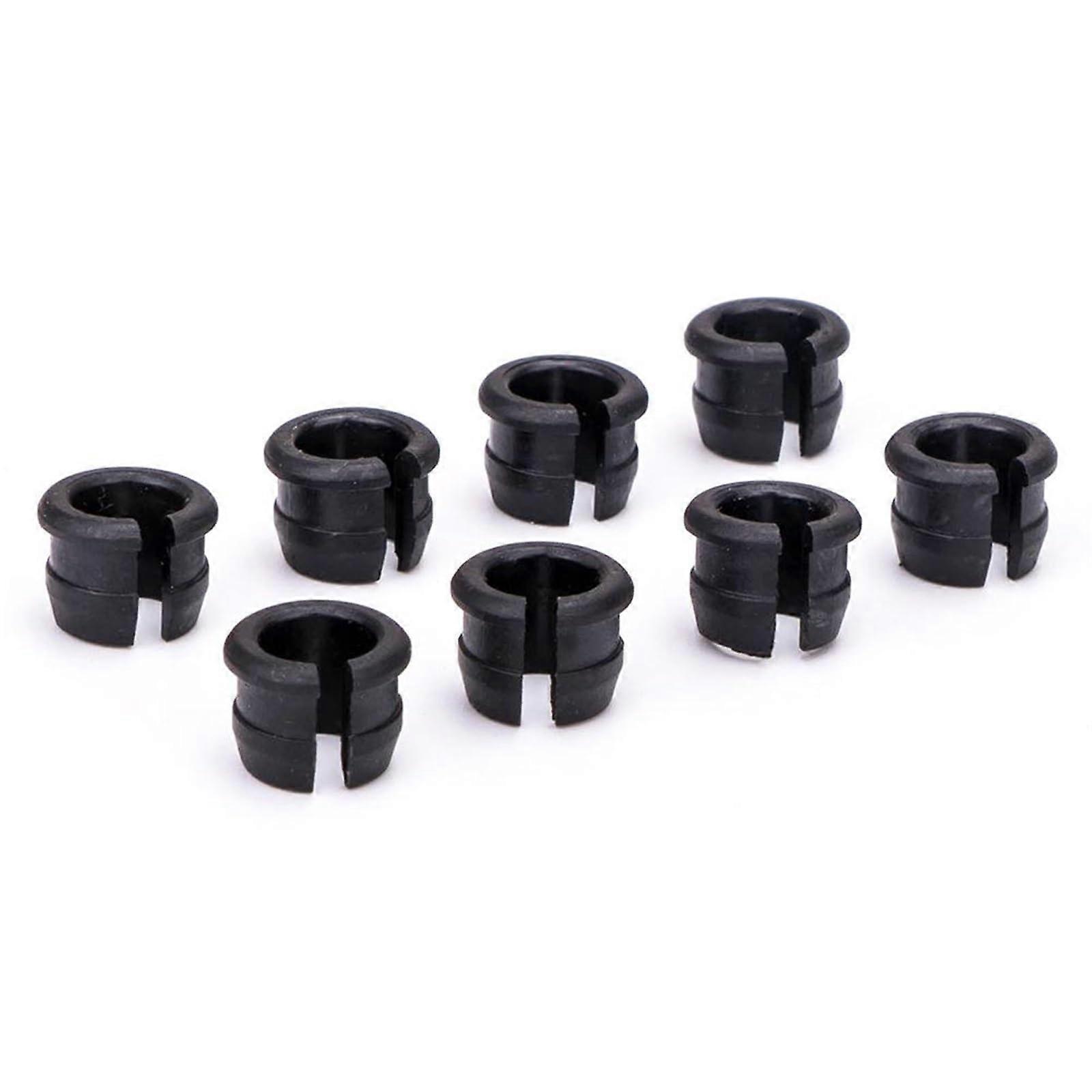 Anti-Slip 8pcs Rubber Plug Valve Adapter for Road Bike Inner Tube Rim, Compatible with Various Valve Types and Sizes