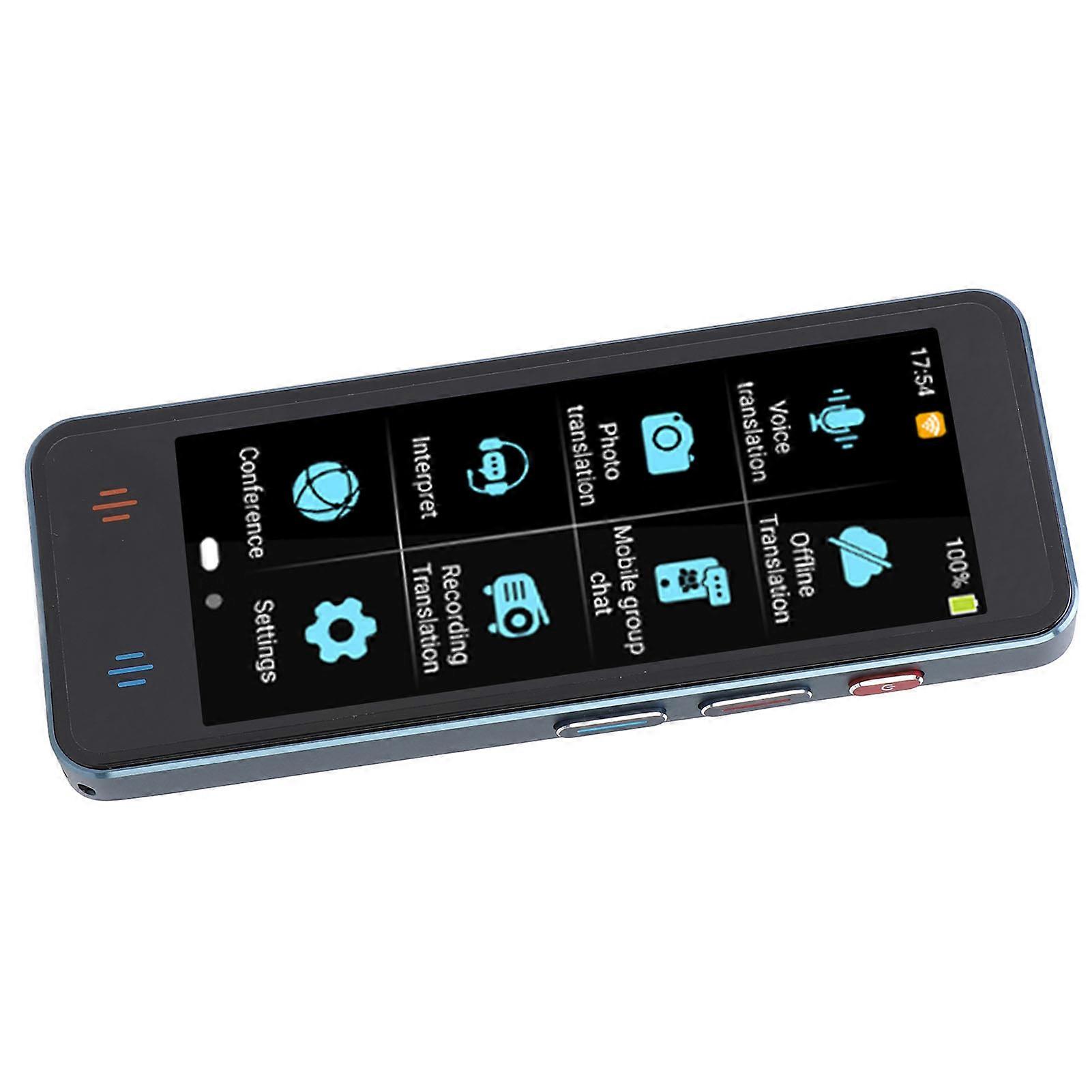 Language Translator AI Touchscreen 4.2in 16GB Portable Blue