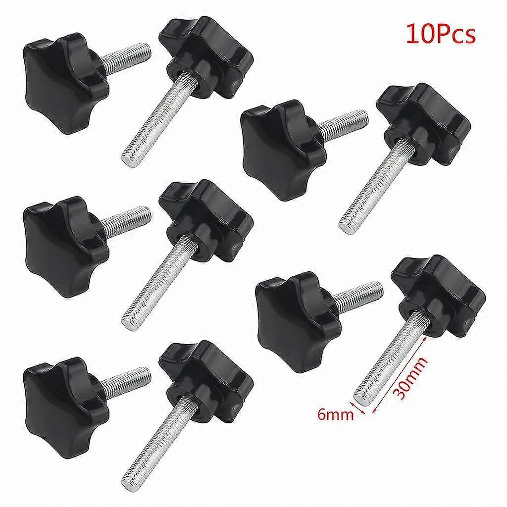 10-Pack M6 M8 Star Knobs for Clamping Screws and Handles