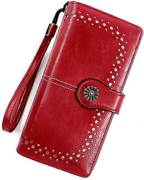 Ladies' wallet with practical buckle and transparent photo pocket