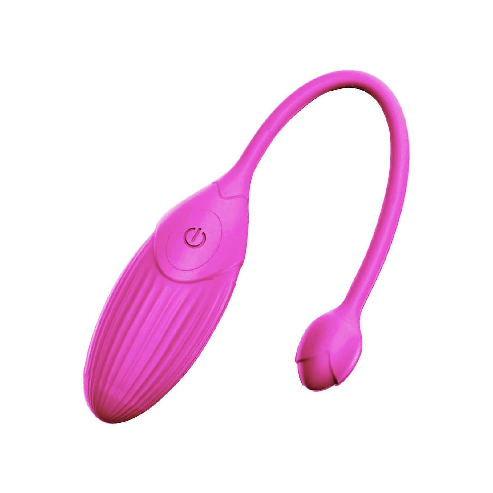 Remote Control Silicone Vibrator Toy 9 Modes Rose Red Waterproof