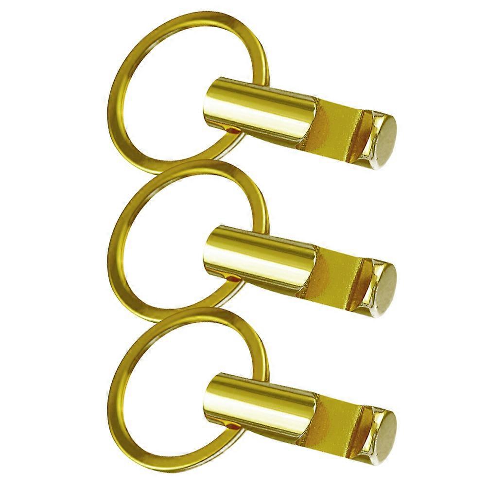 Golden Zinc Alloy Bottle Opener Keychain for Daily Use with Wear Resistance and 3 pcs