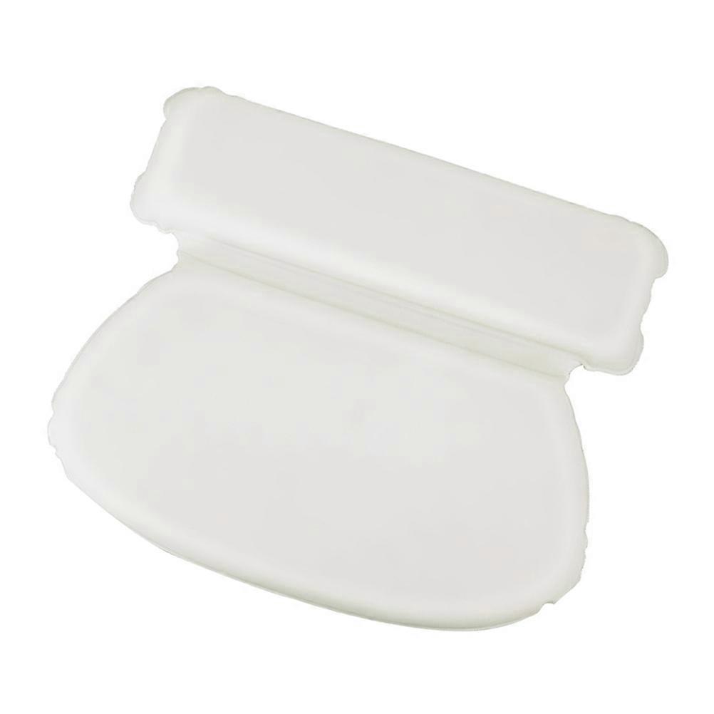 White Bath Pillow for Relaxation with PU and Sponge Material Comfortable for Daily Use in Bathtub