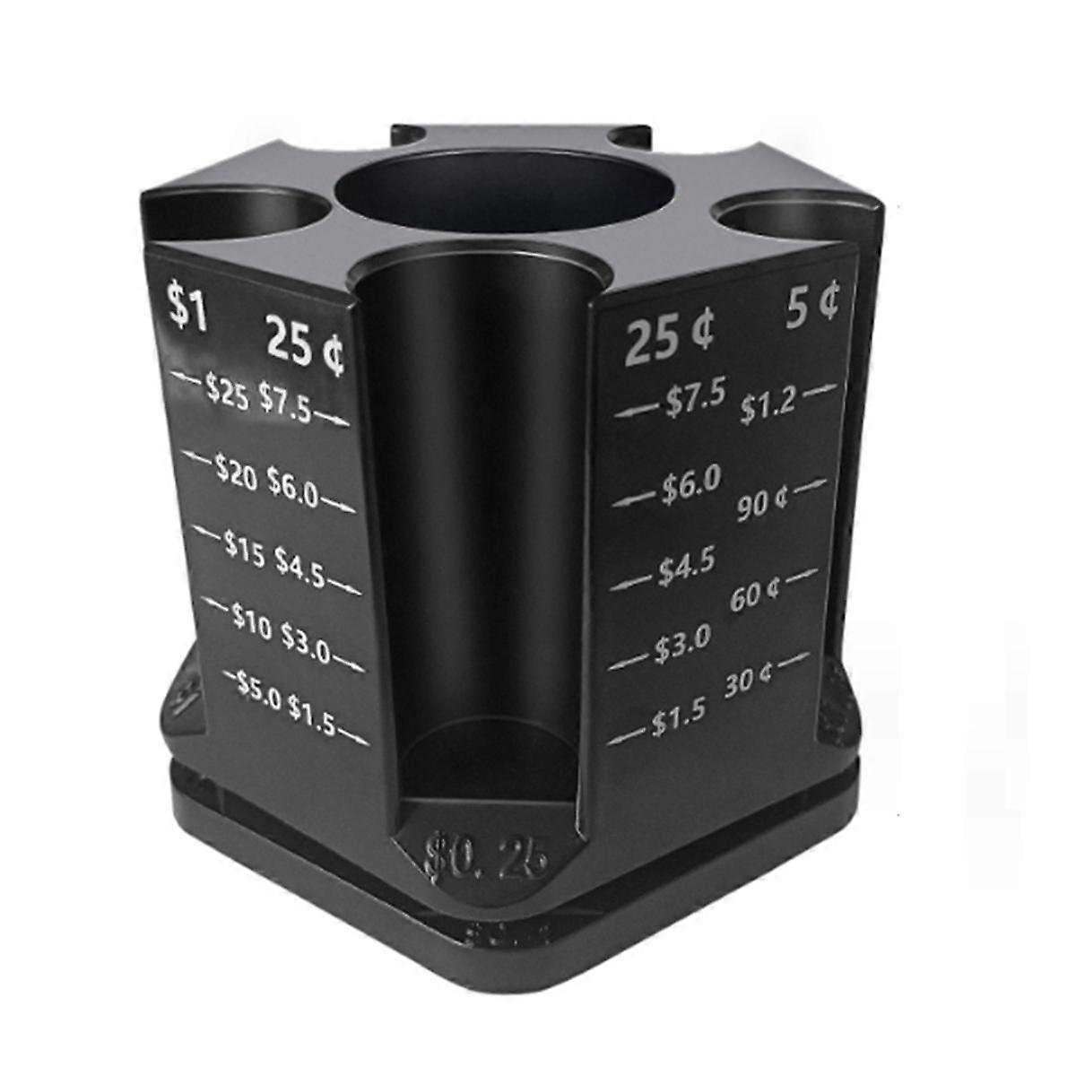 Coin Counter Coin Sorter, 2 In-1 Desk Organizer, 360Rotatable Coin Sorter & Pen Holder,Coin Counte