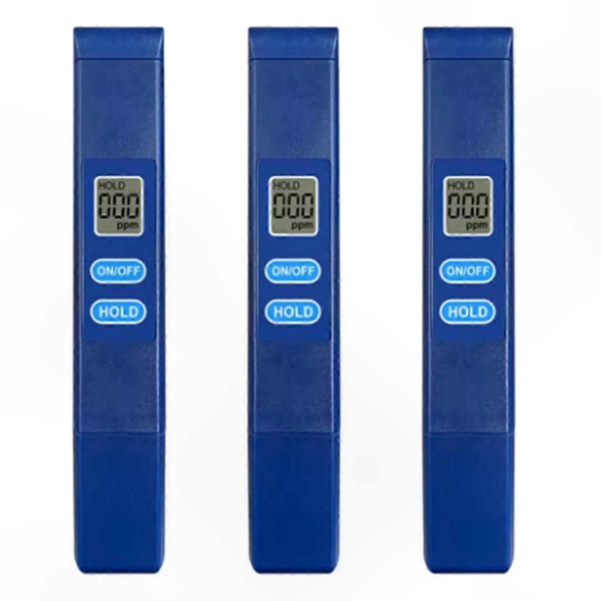 Digital TDS Meter for Water Quality Testing, 0-9990 PPM Range, LCD Display, Alloy Electrode Probe