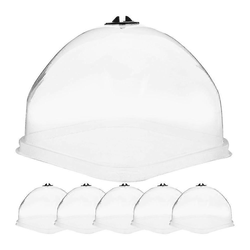 6Pcs Garden Dome Plant Cover Frost Guard Freeze Protection Dome Clear Plants Cover Breathable Plants Dome