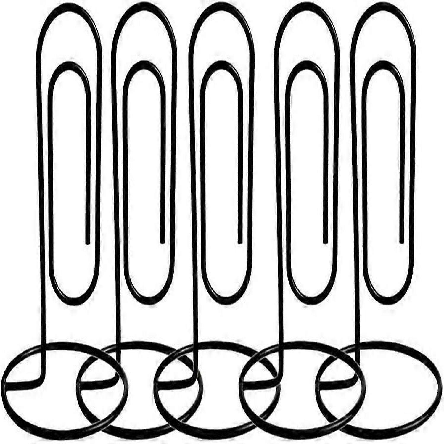 5pcs Large Desktop Note Holder DIY Multi- Hand Account Daily Use Clip Paper ClipBlack