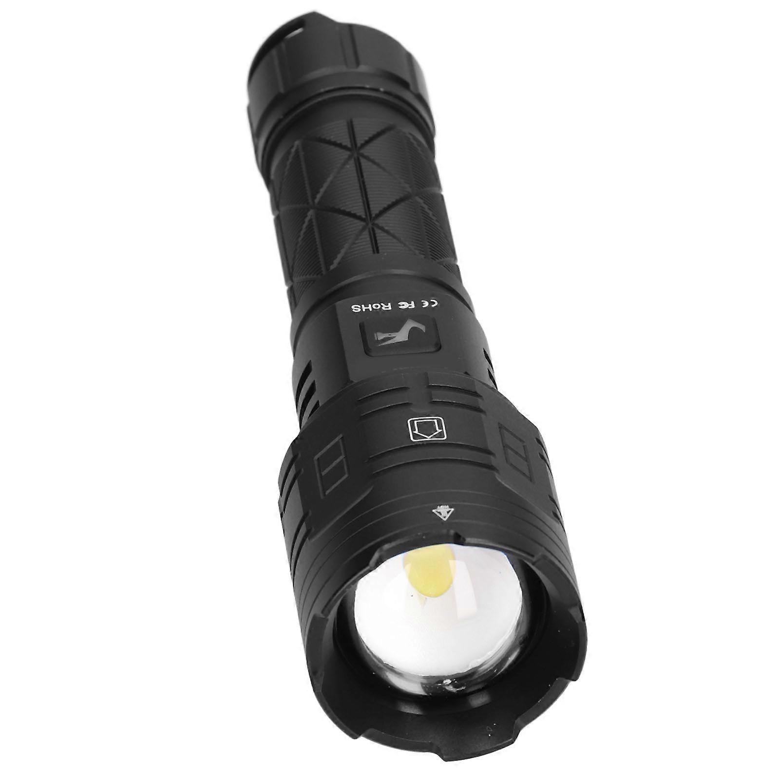 LED Flashlight JF013 16 Core 3000lm USB Rechargeable 19.4cm