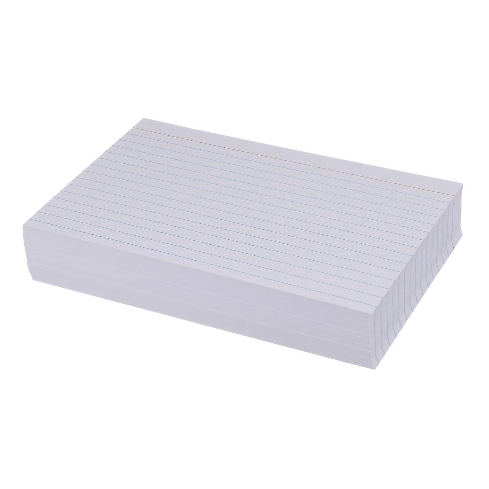 Ruled Index Cards 200Count, 15X10 CM Card Size, Portable Study Flashcards for NoteTaking and Exam Preparation