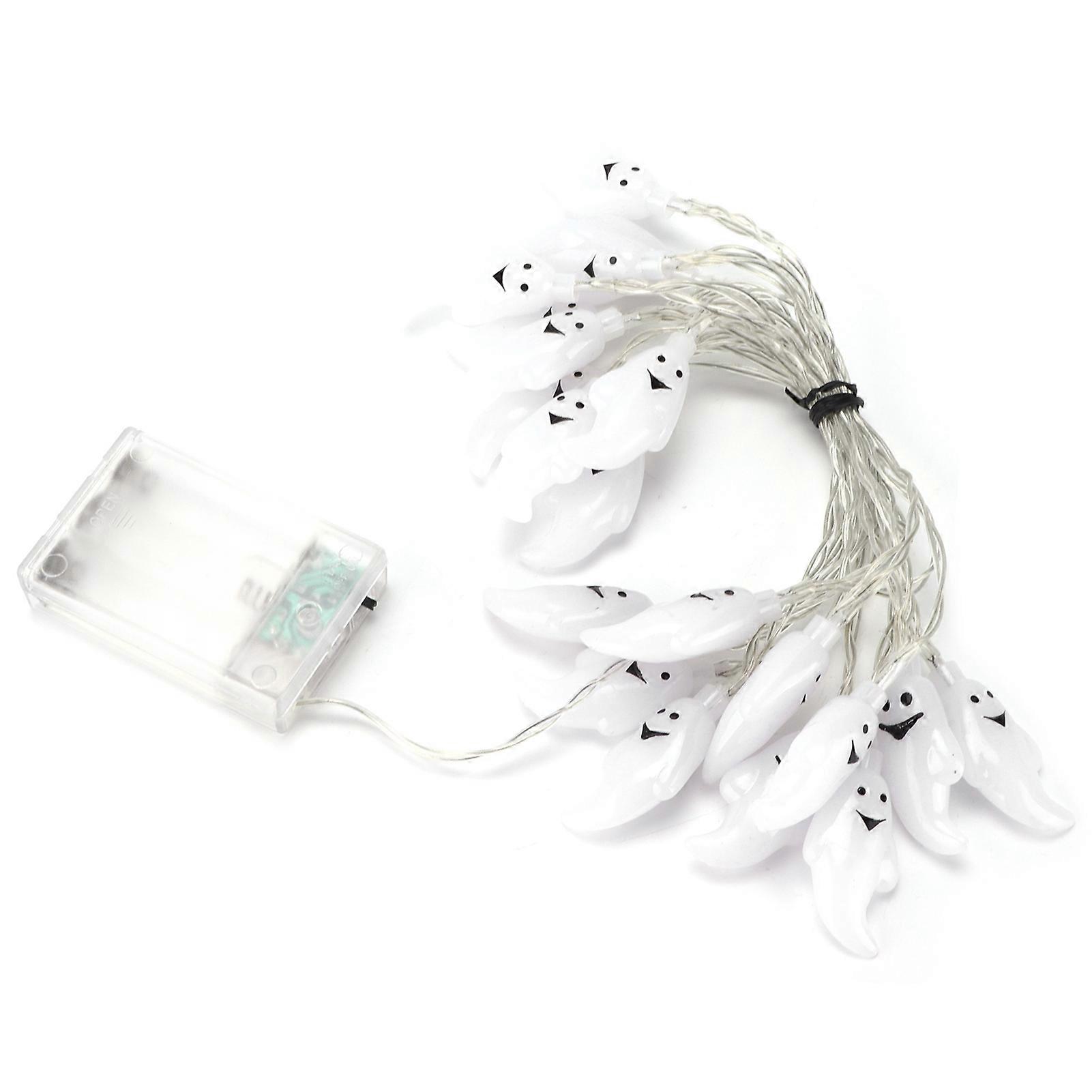 Mini Portable Skeleton Skull LED Lights Battery Powered Halloween