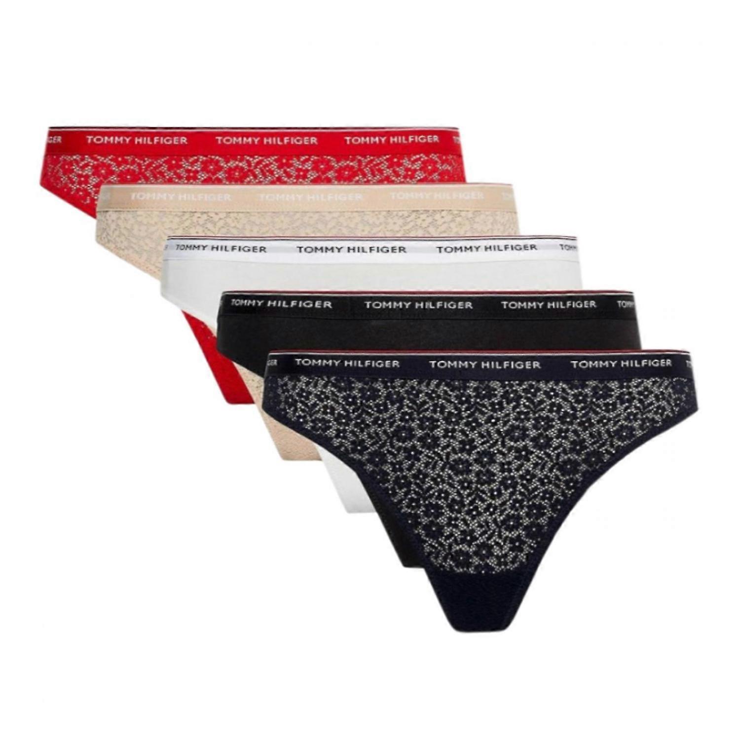 Tommy Hilfiger Dames/Dames Gedessineerde String (5 Stuks)