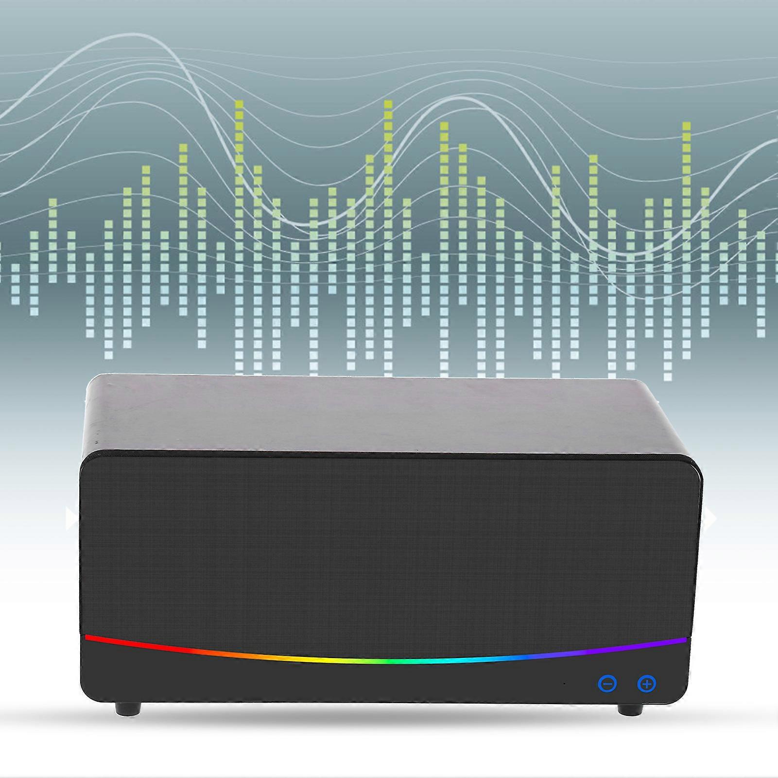 Bluetooth Speaker Wooden Bookshelf Loudspeaker Woofer Theater TV Speaker
