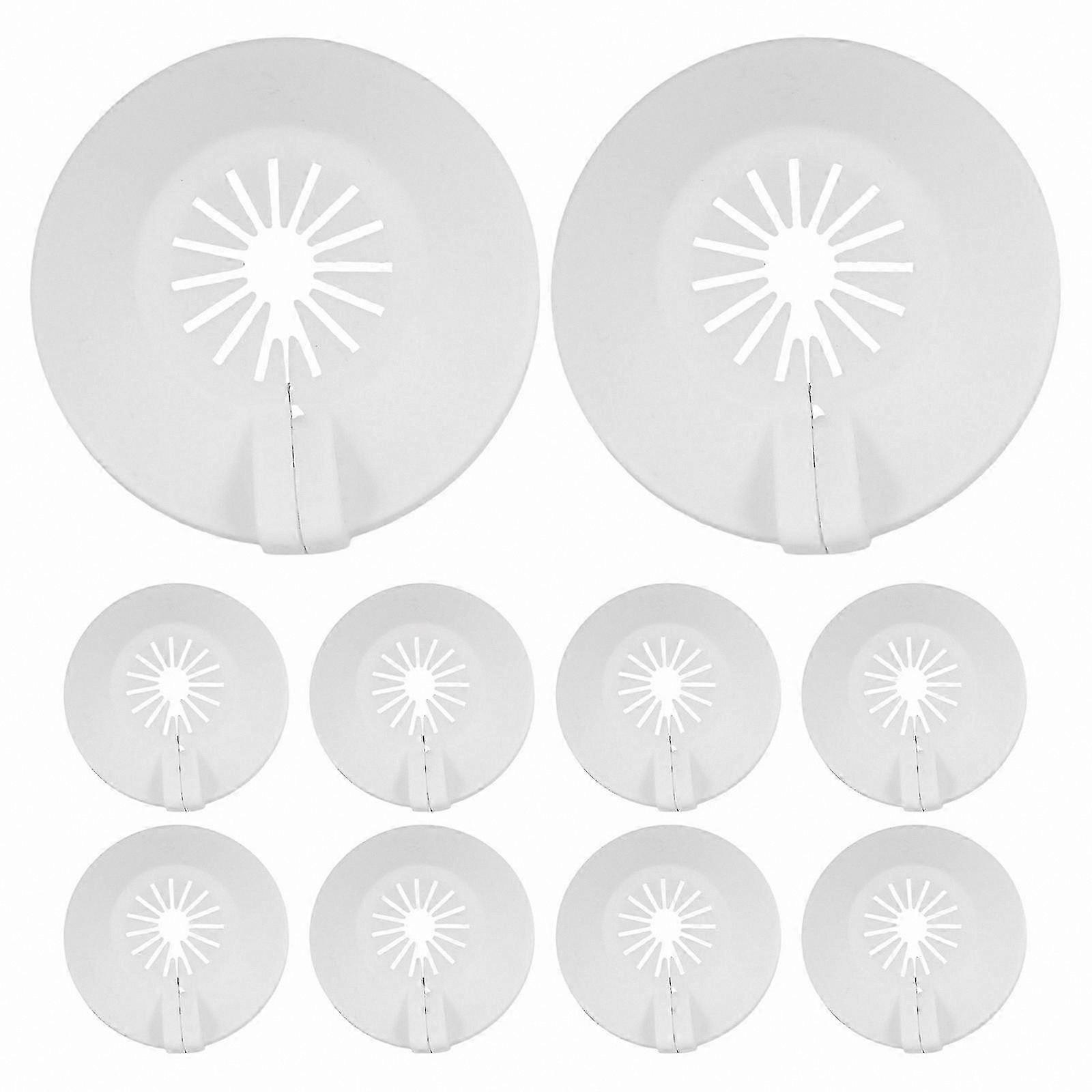 10-Pack Wall-Mounted Escutcheon Plates for Fire Sprinkler Systems