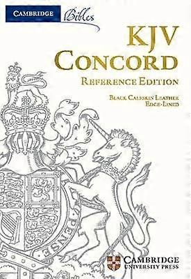KJV Concord Reference Edition Black Calfskin Leather Full Yapp KJ565:XRLY